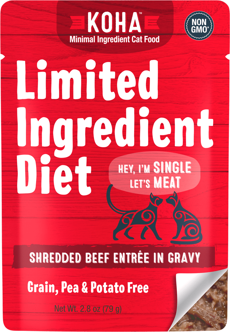 Koha Limited Ingredient Diet Shredded Beef Entrée In Gravy